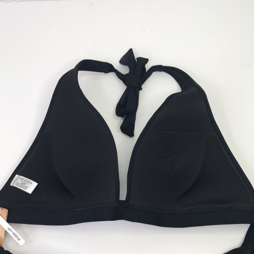 ARIZONA Bikini Top  Solid Black Sz XL - Picture 2 of 7